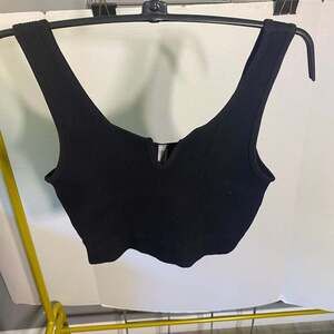 Zenana Washed Ribbed Square Neck Cropped Brami without Pads‎ Size L/XL NWOT